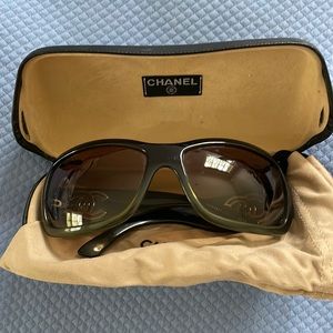 Green Chanel Sunglasses